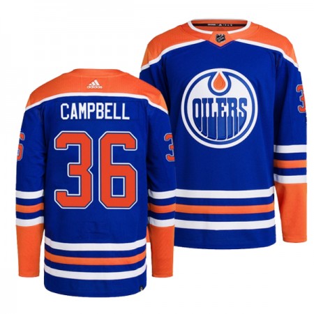 Edmonton Oilers Trikot Jack Campbell 36 Adidas Blau Authentic - Herren
